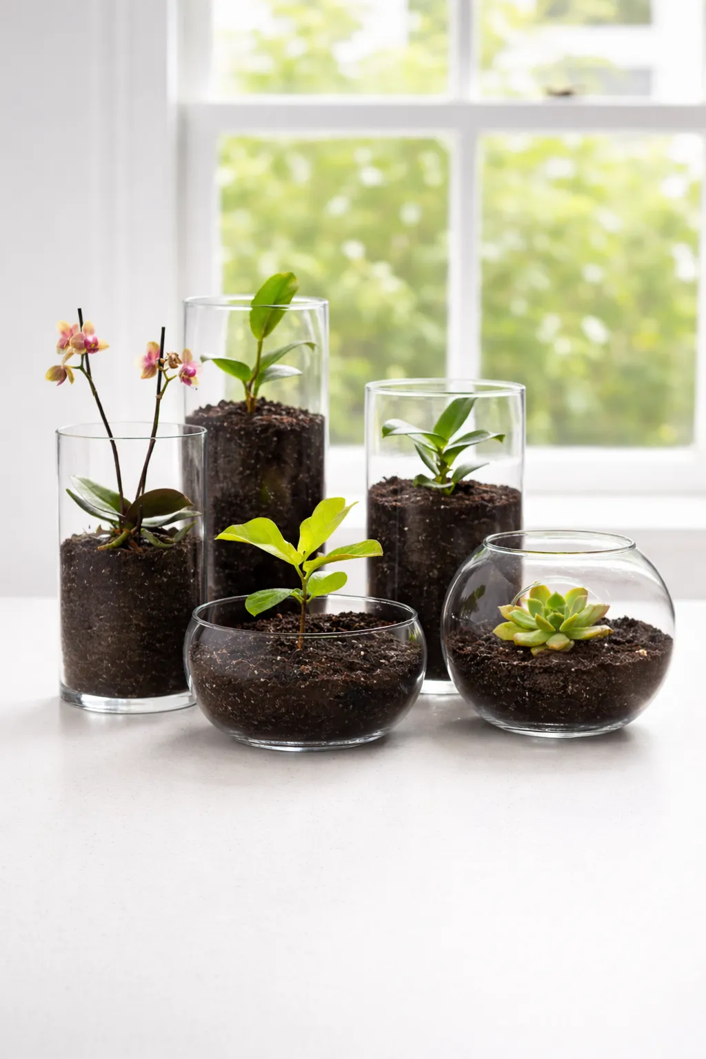 Houseplant roots suffocating in waterlogged soil